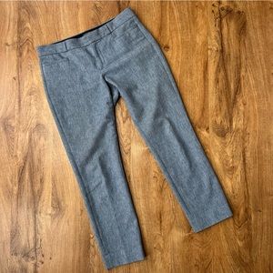 Banana Republic Gray Cropped Straight Leg Womens Trouser size 6